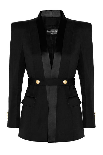 Blazer con hombros estructurados de Balmain. Rebajado de 2.673 euros a 1.069,20 (ahorro de 1.603,80 euros).