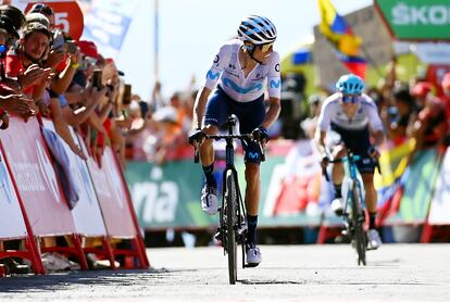 Enric Mas durante la 15ª etapa de la Vuelta a España este domingo.