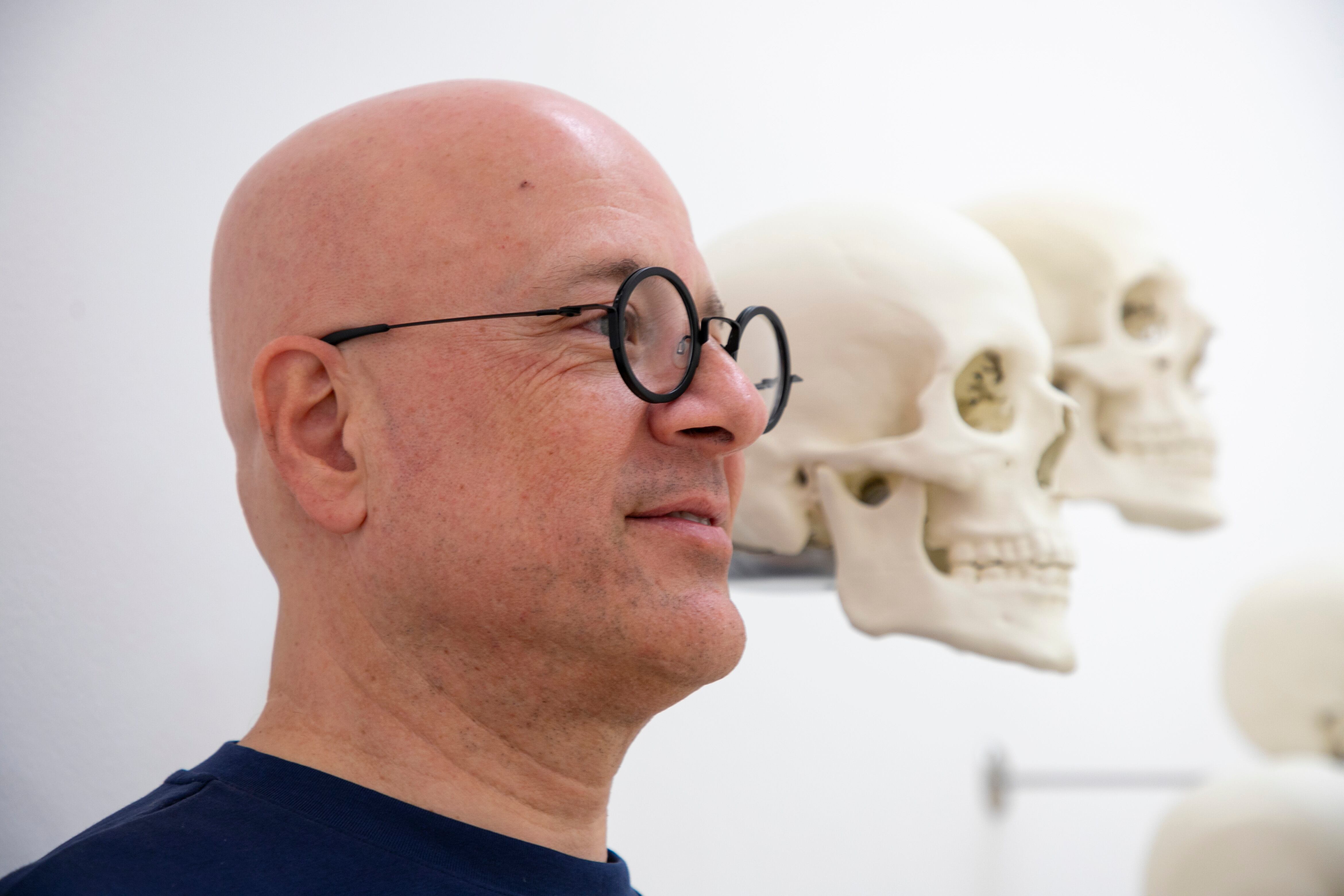 Gabriel de la Mora en la exposición 'La Petite Mort', en el Museo Jumex en Ciudad de México.