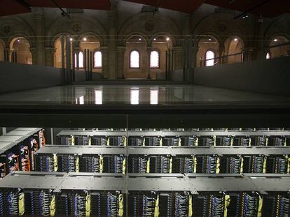 El MareNostrum, instal·lat a la Torre Girona, al barri de Pedralbes de Barcelona.