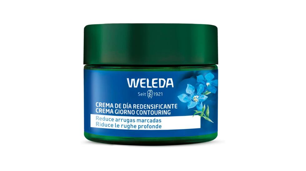 Crema facial de día redensificante de Weleda.