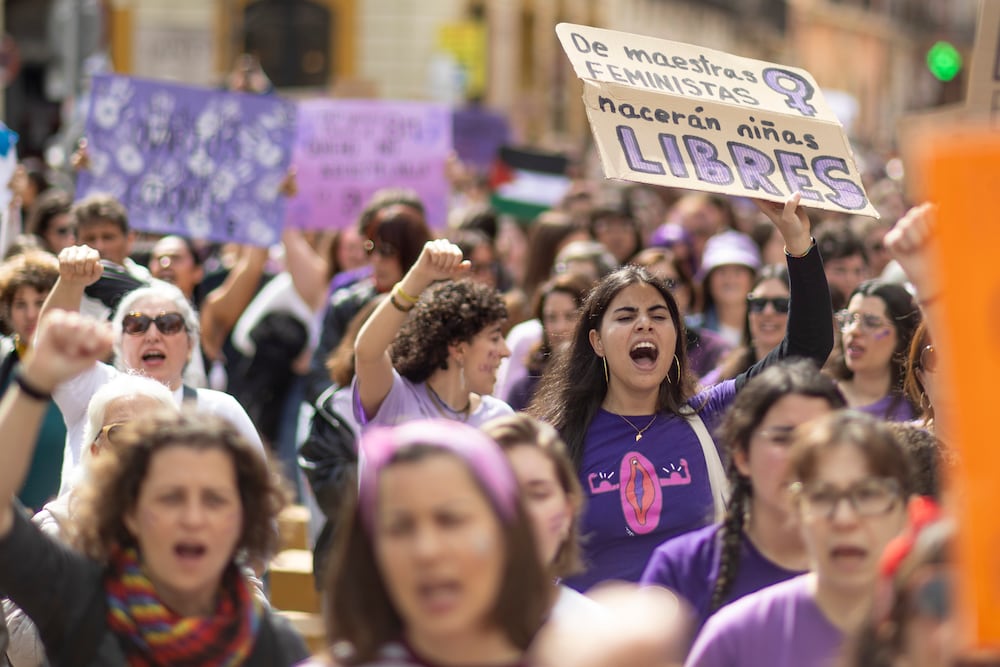 8M en España: las manifestaciones del Día de la Mujer, en imágenes ...