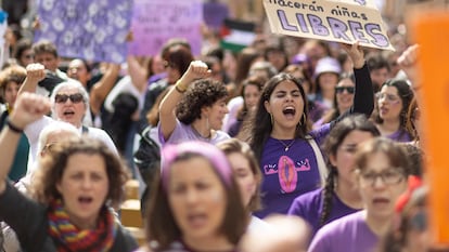 8M en España: las manifestaciones del Día de la Mujer, en imágenes