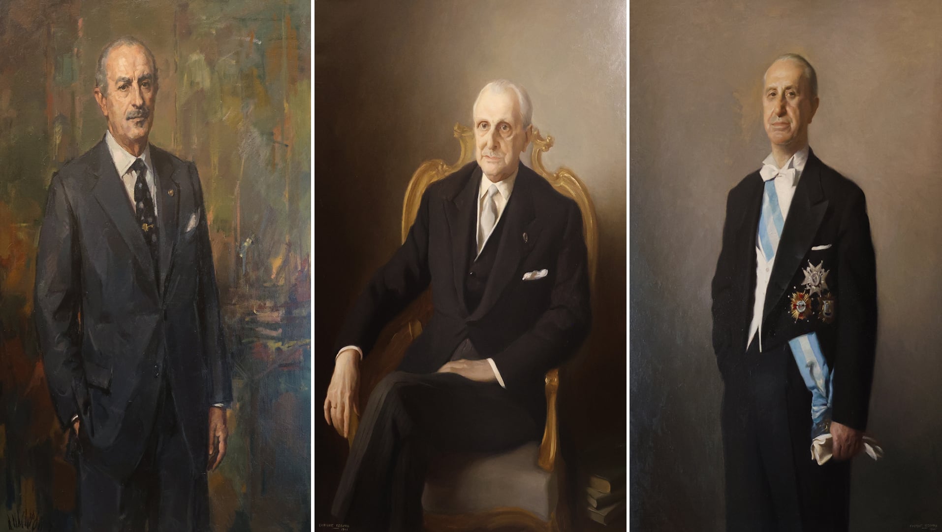 El Congreso retira los retratos de los presidentes de las Cortes franquistas