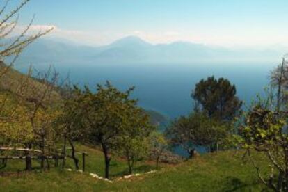 Panorámica del golfo de Policastro, en la costa del Cilento (Italia).