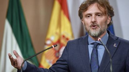 El consejero de Medio Ambiente, Jos&eacute; Fiscal, este martes tras el Consejo de Gobierno.