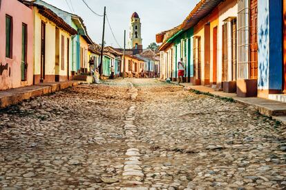 Una calle de la ciudad colonial de Trinidad, una de las más turísticas de Cuba. 