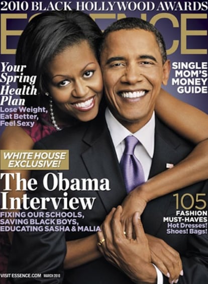 La portada de la edición de marzo de 2010 de la revista estadounidense 'Essence'