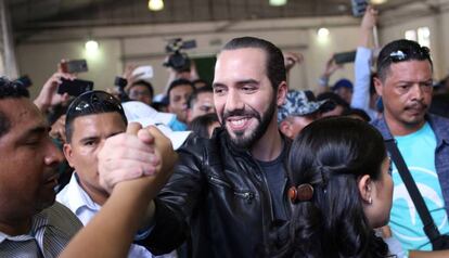 Nayib Bukele, domingo passado.