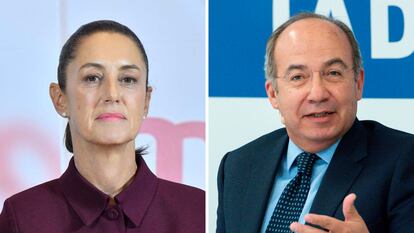 Claudia Sheinbaum y Felipe Calderón.