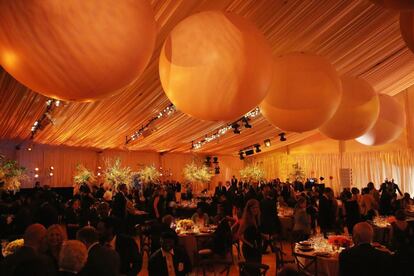 Cena celebrada en el ala sur de la Casa Blanca durante la Cumbre de líderes africanos, en Washington, EE UU. 5 de agosto de 2014.