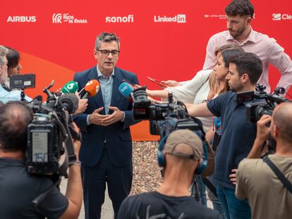 El ministro de la Presidencia, Relaciones con las Cortes y Memoria Democrática, Felix Bolaños, este miércoles en Madrid.