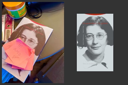 El 3 d'abril, Rosalia va pujar al seu compte d'Instagram una fotografia datada a Mèxic on es veia un llibre de Simone Weil 'La gravedad y la gracia'.