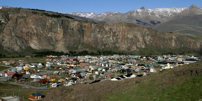 El poblado de El Chaltén, en 2008.