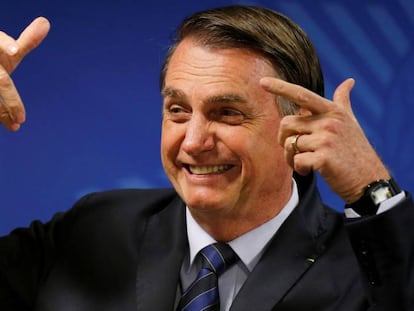 El presidente de Brasil, Jair Bolsonaro. 