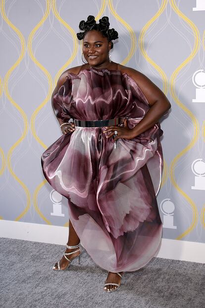 Danielle Brooks eligió un voluminoso vestido firmado por Viktor Luna.