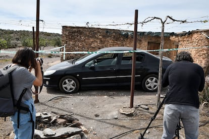 El cortijo en la pedanía de Las Alcubillas, en el municipio almeriense de Gérgal, donde se encontraron los cuerpos de las dos pequeñas y su padre, que se suicidó tras envenenarlas.