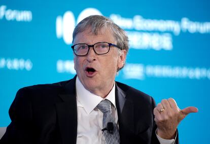 Bill Gates, durante un acto público en 2019.