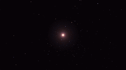 Representación de una supernova. 