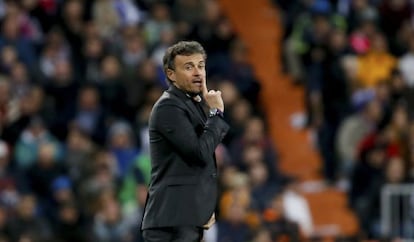 Luis Enrique, en un moment del partit davant el Madrid.