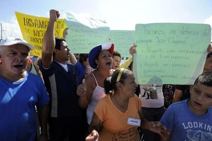 Comuneros protestan en Costa Rica