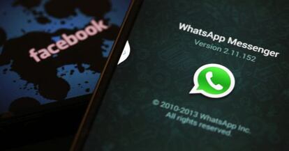 Logotipos de WhatsApp y Facebook