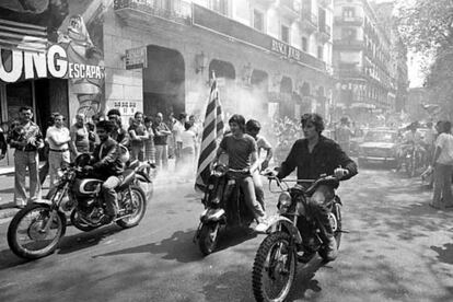 "Manifestacin en las Ramblas", de Manel Armengol, en 1977