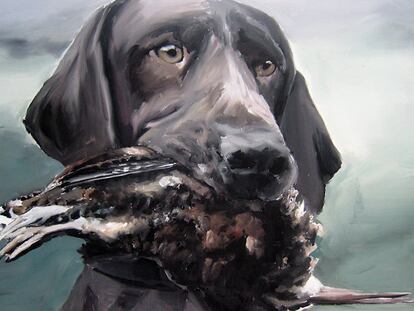 <i>Sin título</i> (2009), pintura de Santiago Ydáñez (galería Invaliden 1, Berlín), en Just Madrid