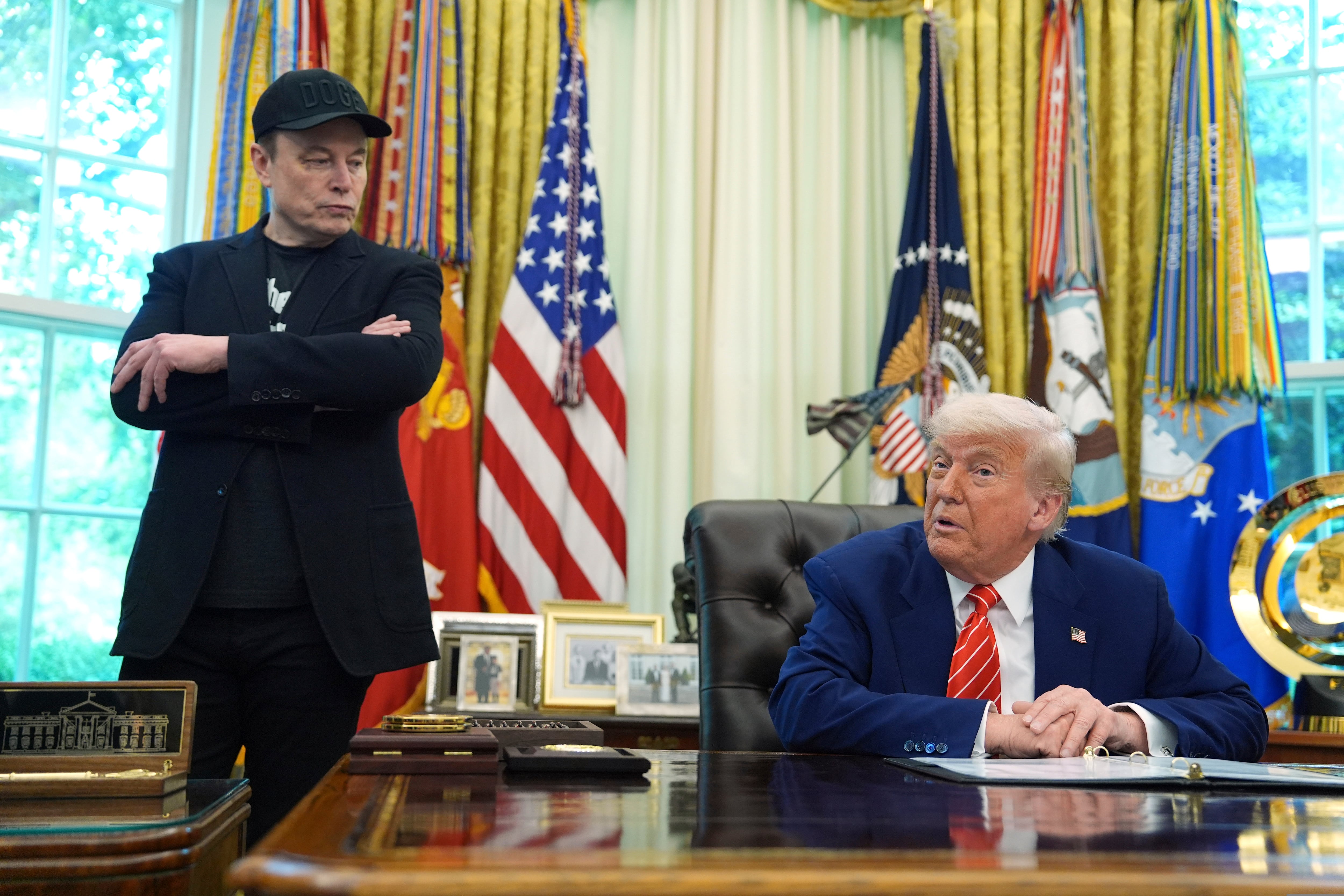 Elon Musk y Donald Trump, en la Casa Blanca, el 30 de mayo.