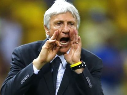 Jos&eacute; P&eacute;kerman en el Mundial de Brasil 2014. 