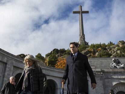 Luis Alfonso de Borbón, en el Valle de los Caídos el 20 de noviembre de 2018.