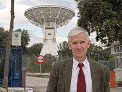 Boris Shustov, en la estación espacial de la ESA en Madrid.