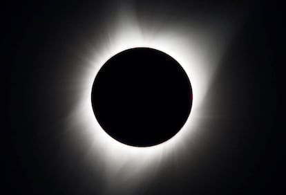 Imagen del eclipse total, hoy en Oregón (EE UU)