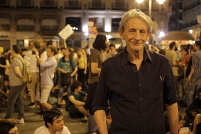 Basilio Martín Patino, en el rodaje del documental.