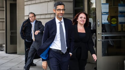 El consejero delegado de Google, Sundar Pichai, en Washington, en octubre.