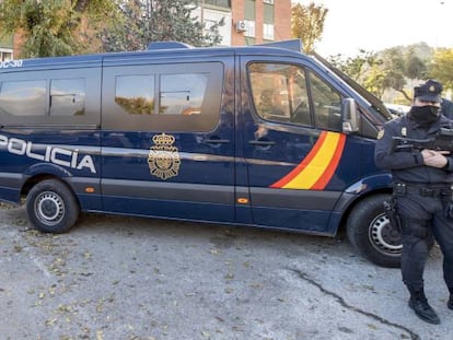 Un dispositivo antiterrorista en Aranjuez (Madrid).
