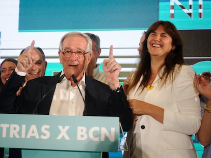 El candidato de Junts a la alcaldía de Barcelona, Xavier Trias, ganador de las elecciones municipales.