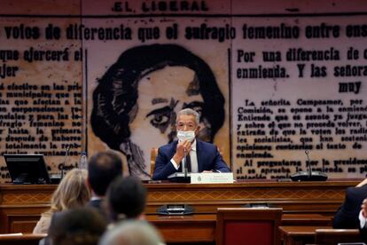 El presidente del Senado, Ander Gil, ha inaugurado este lunes unas jornadas sobre los 90 años del voto femenino en España, organizadas por el Instituto de Género de la Universidad Carlos III y por la Gran Logia Femenina de España.