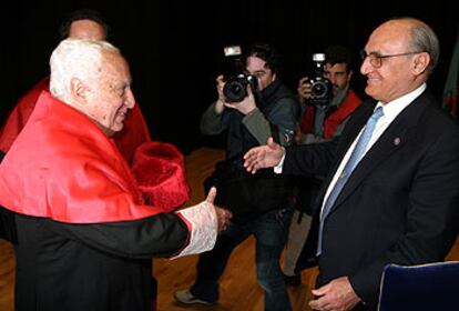 Manuel Jiménez de Parga, presidente del Constitucional, y Francisco José Hernando, presidente del Supremo.