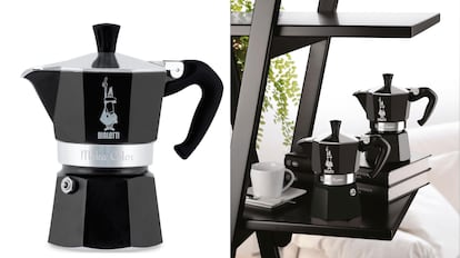 ofertas amazon marcas italianas: cafetera de aluminio Bialetti.
