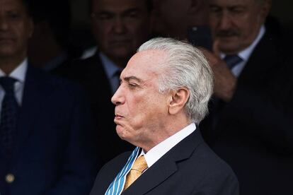 Michel Temer em evento na sexta-feira passada.