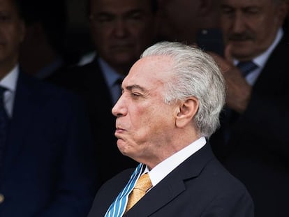 Michel Temer em evento na sexta-feira passada.