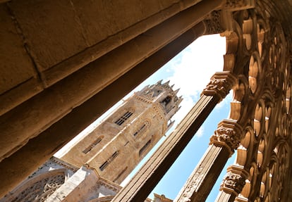 Detalle de la Seu Vella de Lleida (Cataluña).