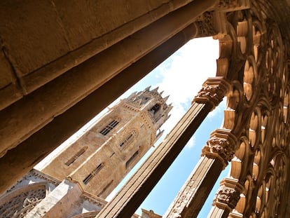 Detalle de la Seu Vella de Lleida (Cataluña).