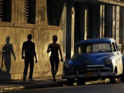 Uma rua de Havana.