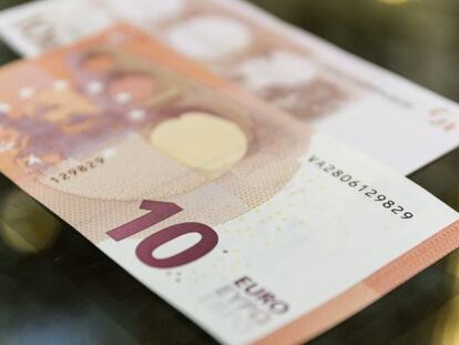 Billetes de 10 euros. EFE/Archivo