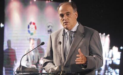 Javier Tebas, presidente de la Liga.