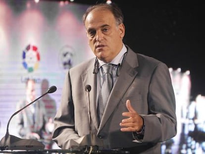 Javier Tebas, presidente de la Liga.