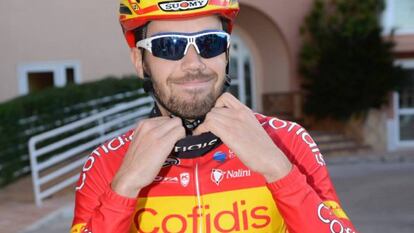 Jesús Herrada, con el maillot de campeón de España.