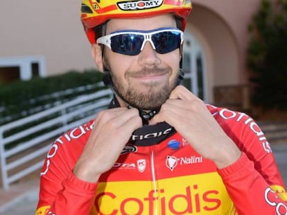 Jes&uacute;s Herrada, con el maillot de campe&oacute;n de Espa&ntilde;a.